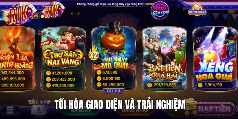 Gia Bảo trực tiếp tối ưu giao diện hiện đại cho RIKVIP